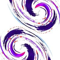 Abstract and Colorful Brush Background with Halftone Effect. Brush Stroke Illustration for Banner, Poster, or Sports Background. Scratch and Texture Elements For Design vector