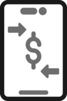 Online Money Transfer Vector Icon