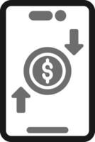 Online Money Transfer Vector Icon