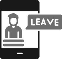 Leave Vector Icon