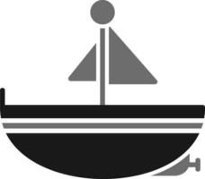 icono de vector de barco