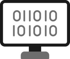 Binary Code Vector Icon