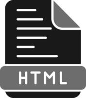 icono de vector html