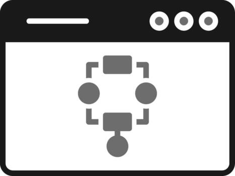 icono de vector de algoritmo