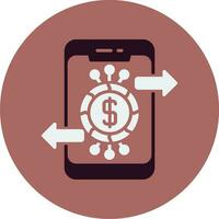 icono de vector de banca en línea