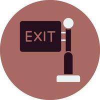 Exit Sign Vector Icon