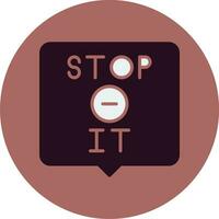 Stop It Vector Icon