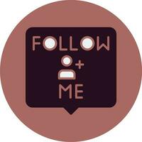 Follow Me Vector Icon