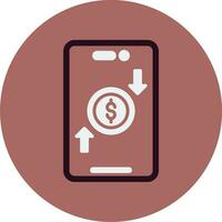 Online Money Transfer Vector Icon