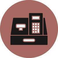 Cashier Machine Vector Icon