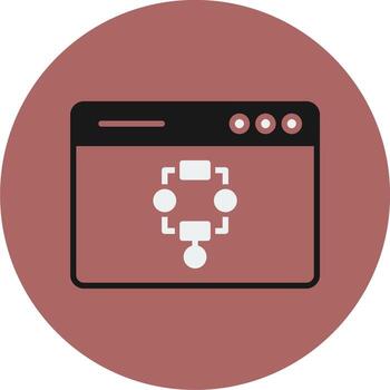 icono de vector de algoritmo