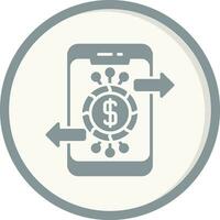 icono de vector de banca en línea