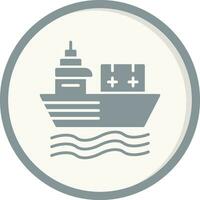 icono de vector de barco