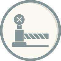 Level Crossing Vector Icon