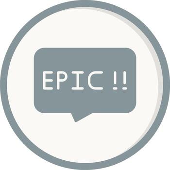 épico vector icono