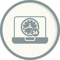 24 Hours Vector Icon