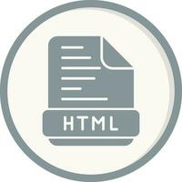 icono de vector html