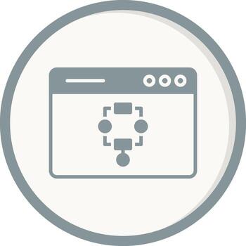 icono de vector de algoritmo