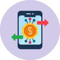 icono de vector de banca en línea