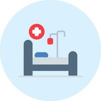 Hospital Bed Vector Icon