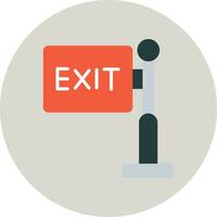 Exit Sign Vector Icon