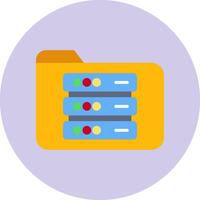 icono de vector de almacenamiento de archivos