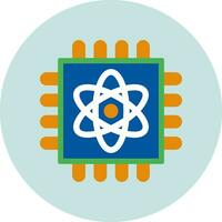 Quantum Computing Vector Icon