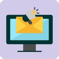 icono de vector de marketing por correo electrónico