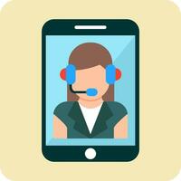 Customer Service Agent Vector Icon