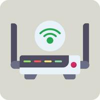 icono de vector de enrutador wifi