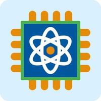 Quantum Computing Vector Icon