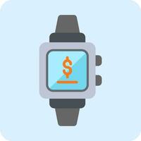 reloj inteligente pago vector icono