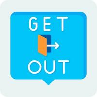 Get Out Vector Icon