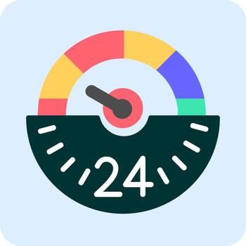 icono de vector de velocímetro