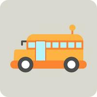 icono de vector de autobús escolar