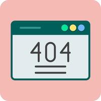 404 Error Vector Icon