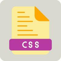 icono de vector de archivo css