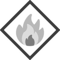 Flammable Vector Icon