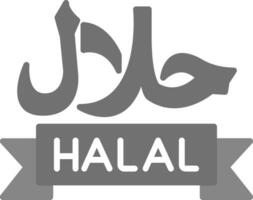 icono de vector halal