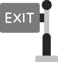 Exit Sign Vector Icon