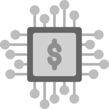 icono de vector de chip