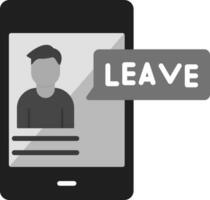 Leave Vector Icon