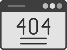 404 Error Vector Icon