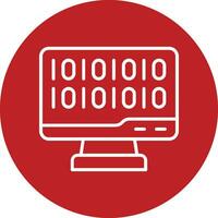 Binary Code Vector Icon