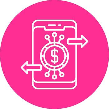 icono de vector de banca en línea