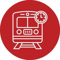 Train Times Vector Icon