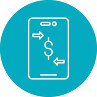 Online Money Transfer Vector Icon