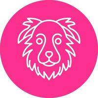 frontera collie vector icono