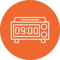 Digital Clock Vector Icon