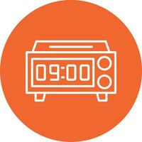 Digital Clock Vector Icon